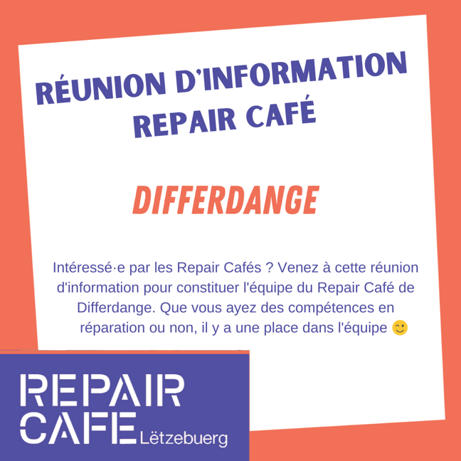 Commune & groupe local, CELL, Repair Cafe Lëtzebuerg